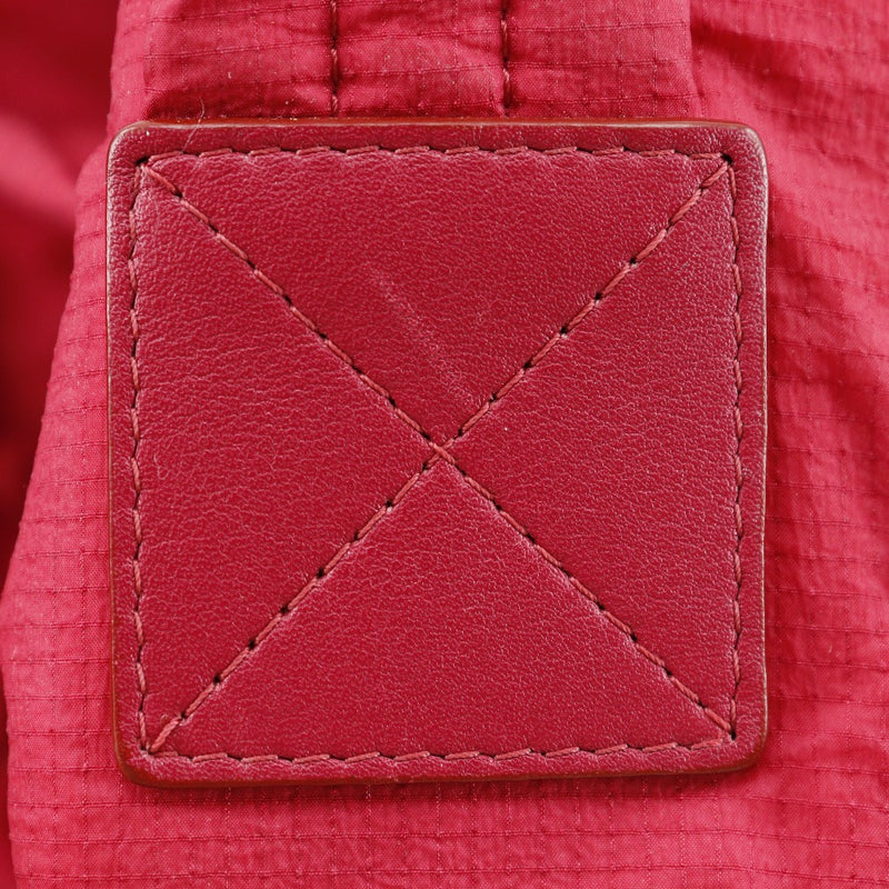 [CHANEL] Chanel COCO Mark Backpack・ Daypack Matelasse Nylon red shoulder handbag 2way doubleFastener COCO MARK Ladies