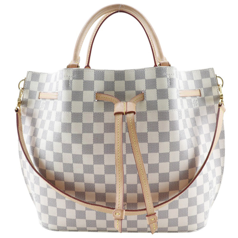 [Louis Vuitton] Louis Vuitton Giroratta Handbag 2way épaule N41579 Damier Eulu Canvas Rose Ballerine White GI1178 Handscape Handscape