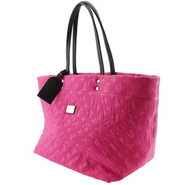 [루이비통]LOUIS VUITTON
 스쿠버 MM 토트 백 
 2009 Cruise Line M92802 × Microfiber Fuchsha Pink RC4058 스탬프 어깨 핸드백 A4 Open Scuba MM Ladies