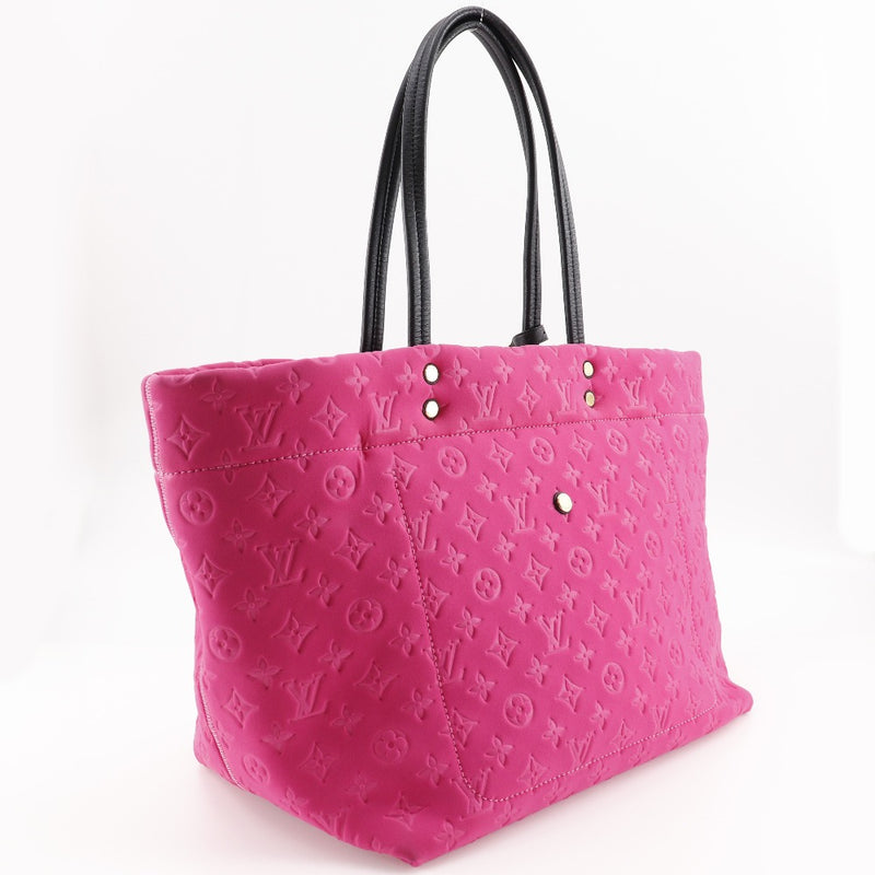 [Louis Vuitton]LOUIS VUITTON Scuba mm Tote Bag 2009 Cruise Line M92802 x Microfiber Fuchsha Raspberry Pink RC4058 engraved shoulder handbag A4 Open SCUBA MM Ladies