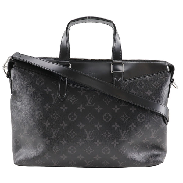 [Louis Vuitton] Louis Vuitton Explorer Business Bag 2ways épaule M40566 × Monogramme Eclipse Canvas Black Diagonal Spower Handlord 2way A4 Double Zipper Explorer Men's