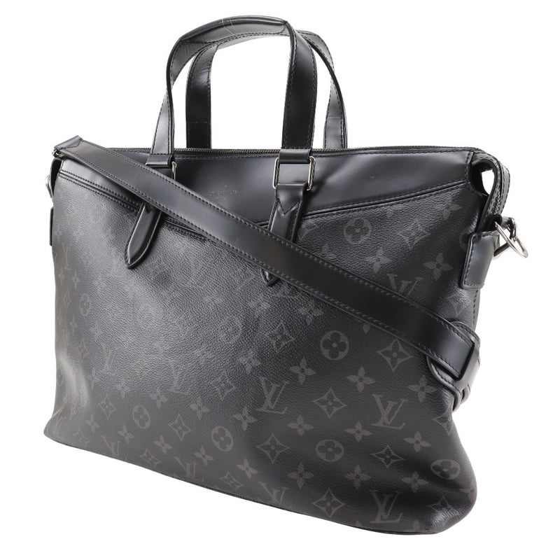 [Louis Vuitton]LOUIS VUITTON Explorer Business Bag 2way M40566 × Monograma Eclipse lienzo negro diagonal cuadrado a mano 2way a4 doble sujetador Explorer hombres