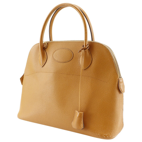 [Hermes] Hermes 
 Bolso de 31 bolos 
 Camel de pantorrilla/soporte de oro 〇X grabado a mano A5 sujetador Bolide31 Damas