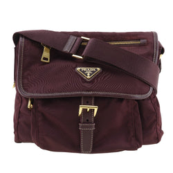 [PRADA] PRADA BAG BAG NYLON BORDEAUX DIAGEAL BELLE BELLE DE CEINTURE