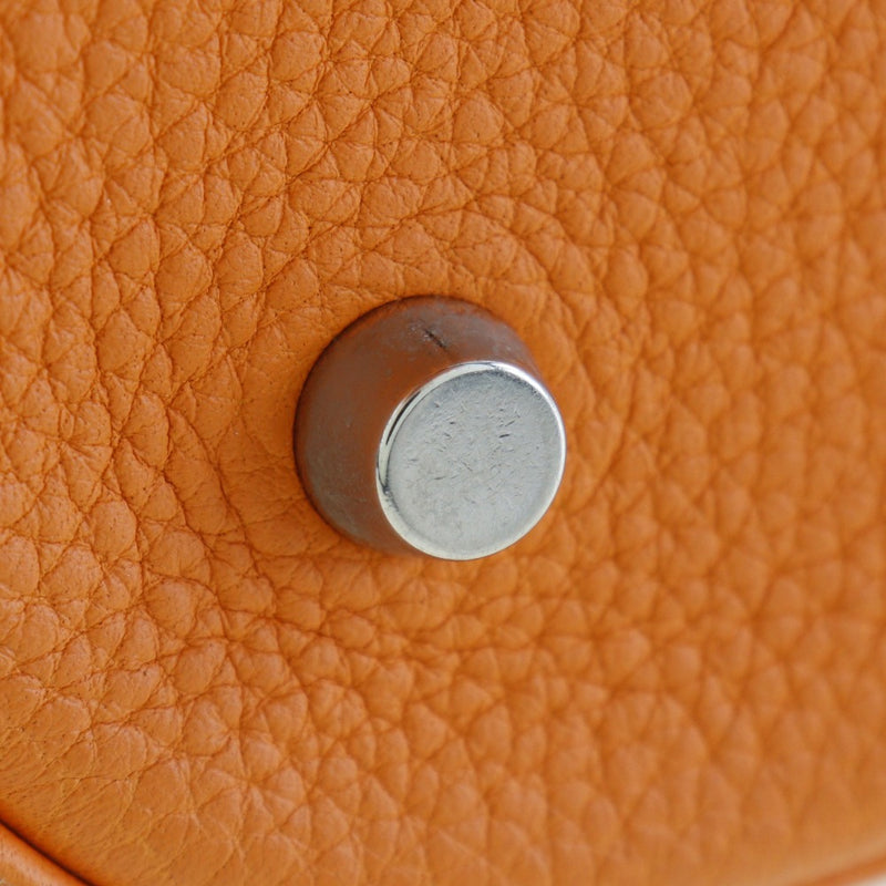 [HERMES] Hermes PicotinRock GM handbag Taurillon Clemence orange/SilverHardware □ i -engraved handbag A5 beltHardware Picotin Lockgm Ladies