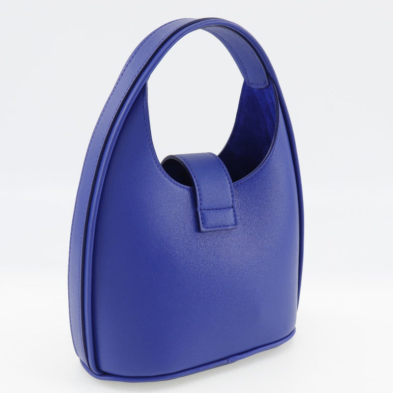 [Salvatore Ferragamo] Salvatore Ferragamo 
 Hobo mini bag handbag 
 Gancini 2way shoulder Calfskin Blue diagonal hanging handbag 2WAY flap HOBO mini Bag Ladies A+Rank