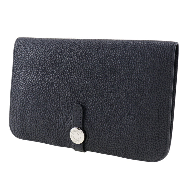 [HERMES] Hermes 
 Dogon GM Purse
 Togo black/SilverHardware □ R engraved beltHardware DOGON GM Unisex