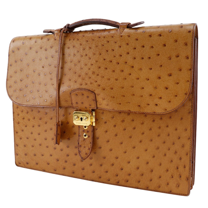 [Hermès] Hermes Sack Adepesh 38 Business Sag Bagniscasse Autruche Tea Handrise A4 Pachin Lock Sac Adepeche 38 Mesdames