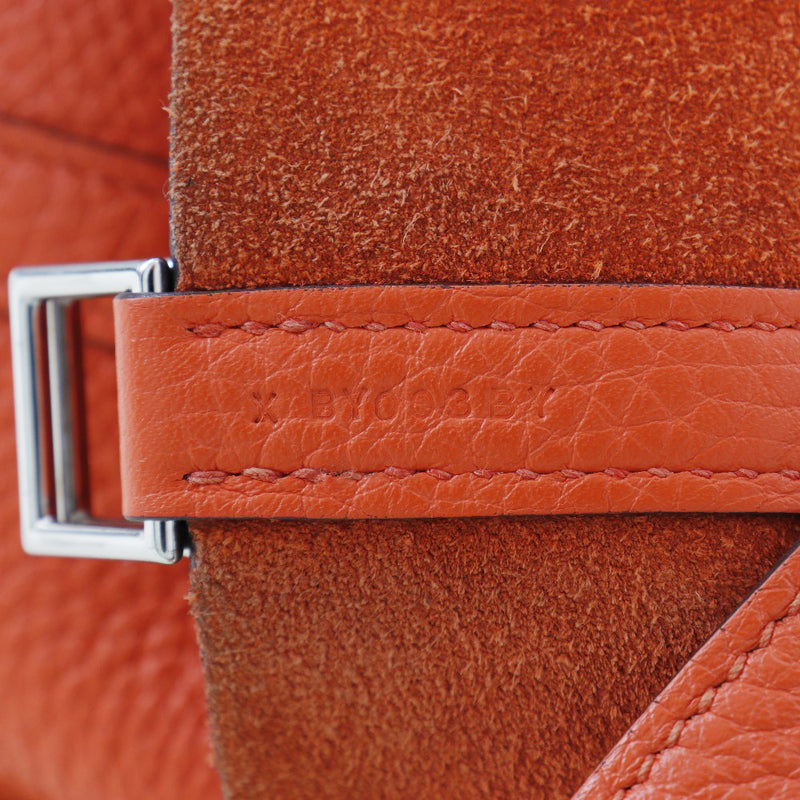 [Hermès] Hermes Picotan Lock PM Handbag Toryon Lemance Orange / Silver Hand Celt Celt Celt Picotin Lockpm Mesdames A Rank