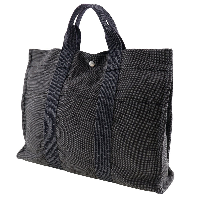 [Hermes] Hermes Ale Line Tote MM Handbag Canvas Grey Handbag A4 Double Finder Herline Totemm Unisexe