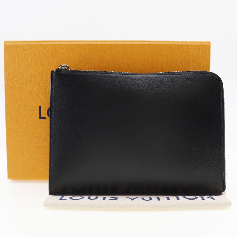 [루이비통]LOUIS VUITTON POCHETTE JOULE PM 클러치 가방 유목민 R99303 송아지 누아어 블랙 패스너 Pochette Jules PM Unisex A+Rank