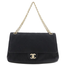 [Chanel] Chanel Chanel Bager Sac épaule Matrasse Double flapon épaule noire Handpack A5 Turn Lock Chainhound Dames