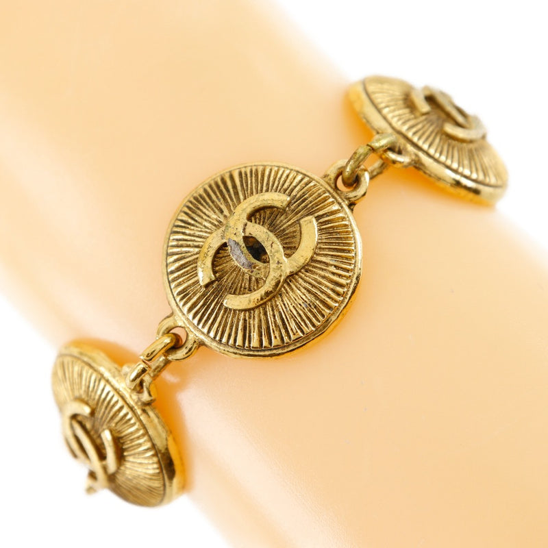 [샤넬] 샤넬 COCO Mark Bracelet 31 Rue Cambon Vintage Gold Plating 약 40g Coco Mark Ladies