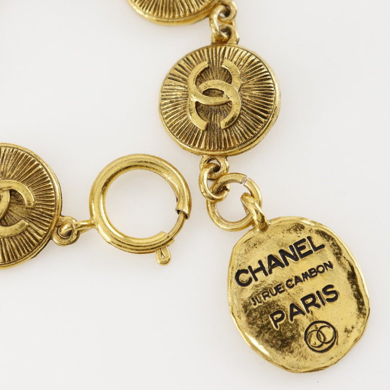 [CHANEL] Chanel COCO Mark Bracelet 31 Rue Cambon vintage Plated Gold Approximately 40g COCO Mark Ladies