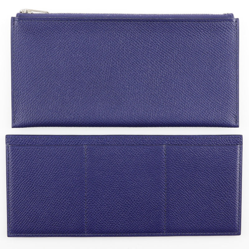 [Hermès] Hermes passan long Sungle Caval Caval Long Wallet Vo Epson Blue C Flap Passan Long Sangle Caval Ladies A +