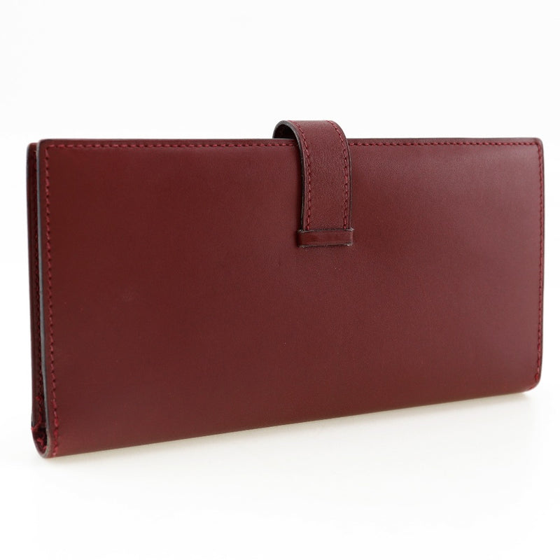 [HERMES] Hermes 
 Bean Purse
 Calfskin Wine Red □ D engraved beltHardware Bean ladies