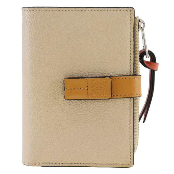 [Loewe] Loebe Barty Vertical Portefeuille Small Portefeuille veau beige / bouton-instant rose portefeuille verticale petite