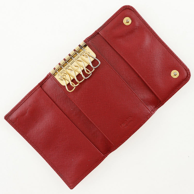 [Prada]PRADA
 Caso clave 
 Safiano Red Snap Button Damas