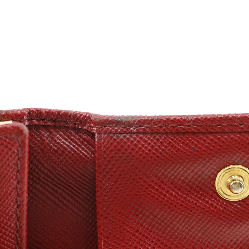 [Prada] Prada Key Case Safiano Red Snap Button Mesdames