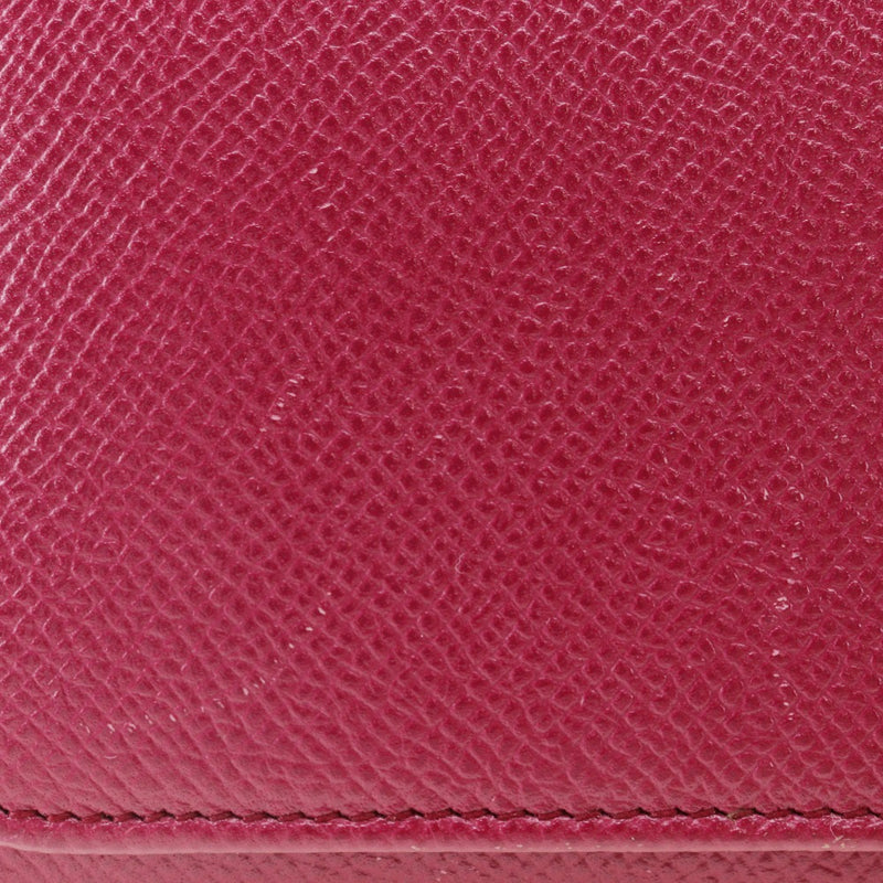 [BVLGARI] Bulgari Bvlgari Bvlgari Purse Clip Calfskin Raspberry Pink Flap BVLGARI BVLGARI Ladies