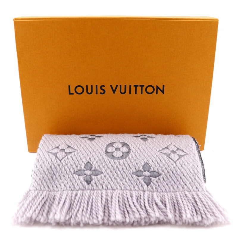 [Louis Vuitton] Louis Vuitton 
 Logo Escharp Mania silencieux 
 Laine x soie gliperuru gris gm0168 ESCALP LOGO Mania Unisexe un rang