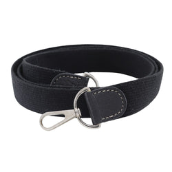 [Hermes] Hermes 
 Bandolera 
 Canvas negro/plateado unisex