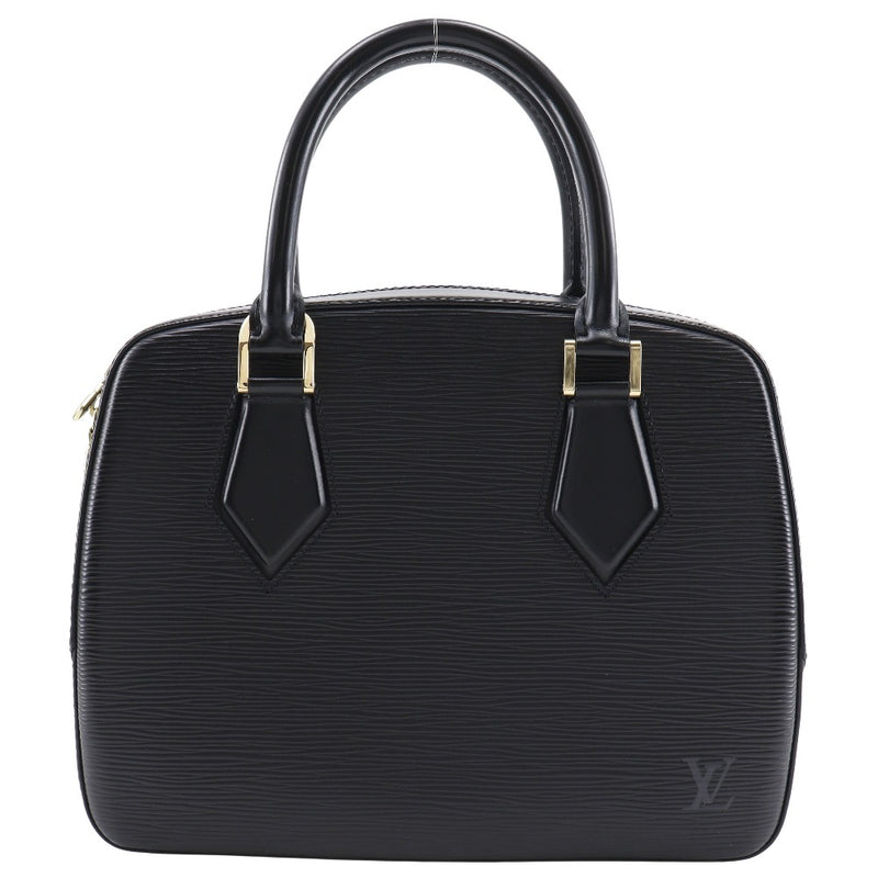 [Louis Vuitton]LOUIS VUITTON Sabron Handbag M52042 Epi Leather Noir black TH0041 engraved handbill A5 doubleFastener Sablon Ladies A+Rank