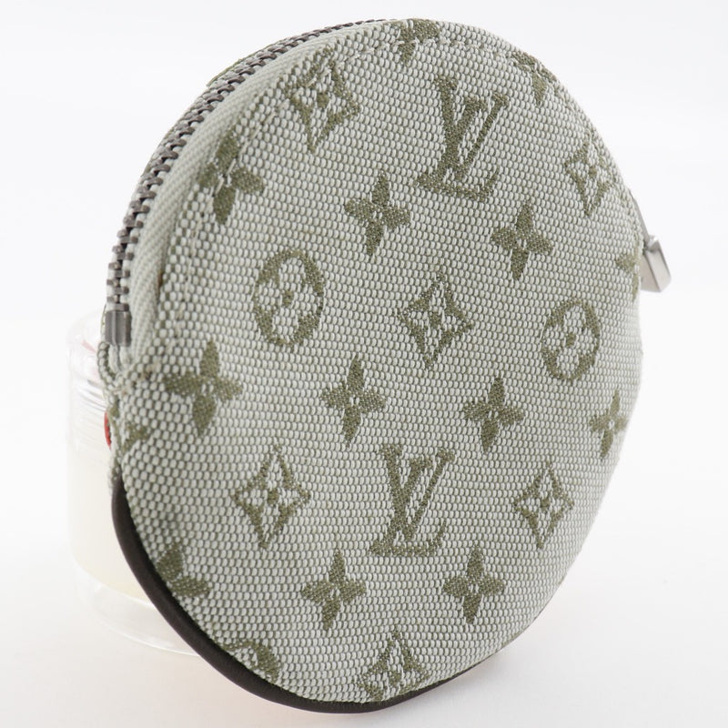 【LOUIS VUITTON】ルイ・ヴィトン
 コントドゥフェ・ポルトモネ・ロン コインケース
 M92271 モノグラムミニキャンバス カーキ MI0062刻印 ファスナー Comte Dufé Porto Monnaie Long レディースA-ランク