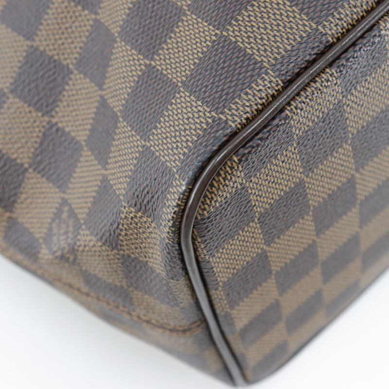 【LOUIS VUITTON】ルイ・ヴィトン
 サレヤPM トートバッグ
 N51183 ダミエキャンバス 茶 VI4047刻印 肩掛け 手提げ A5 ファスナー Saleya PM レディースA-ランク