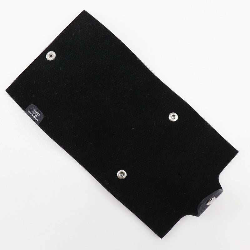 [Hermes] Hermes uris mini couverture de couverture de couverture togo Black B -Graved Snap Button Ulysse Mini Unisexe A RANG