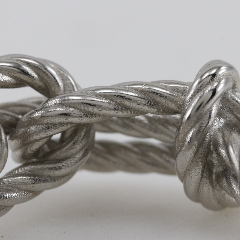 [HERMES] Hermes Cordage 21 Ring Metal Silver Approximately 9.0g Cordage Men's A Rank