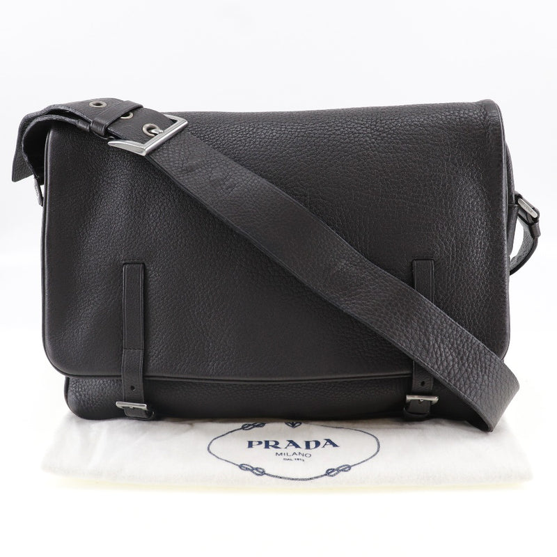 [Prada]PRADA Bolsa de mensajero Bolsa de hombro Té de té A4 Cinturón Tools Messenger Bag Men's