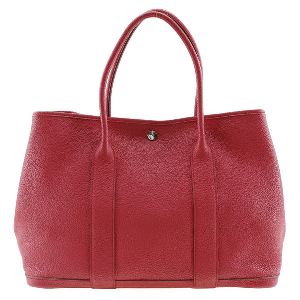 [Hermes] Hermes Garden Party PM Bag Negonda Bougainville Rojo □ P Handbag grabado A4 Botón Snap Button PM Damas A-Rank