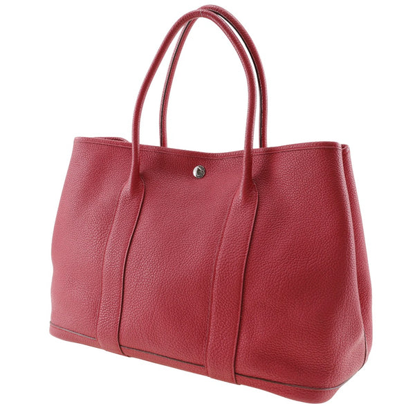 [Hermes] Hermes Garden Party PM Bag Negonda Bougainville Rojo □ P Handbag grabado A4 Botón Snap Button PM Damas A-Rank