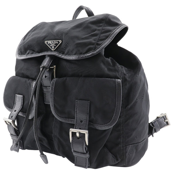 [PRADA]PRADA Backpack・ Daypack BZ0001 Nylon NERO Black Shoulder Hand Prelimination A5 BeltHardware Ladies