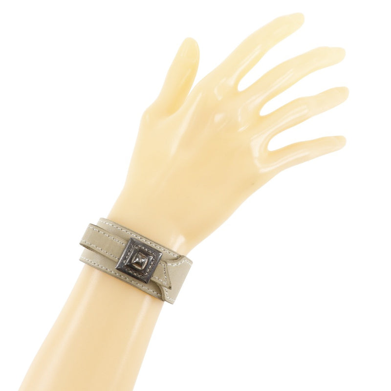 [HERMES] Hermes Artemist Toureg Bracelet Calfskin Beige about 24g ARTEMIS TUAREG Ladies