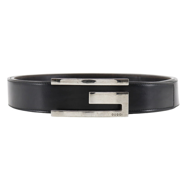 [GUCCI] Gucci Belt Calfskin Black men's