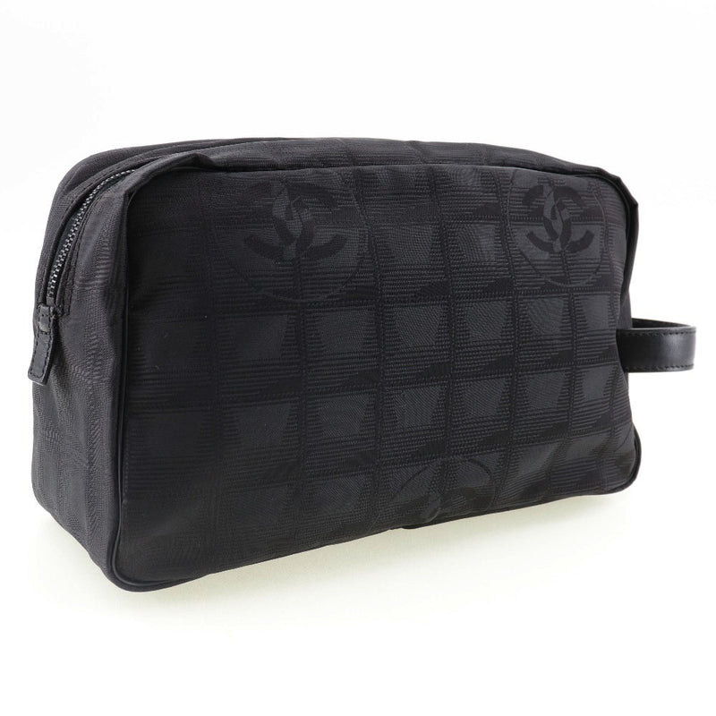 [Chanel] Chanel 
 Nueva línea de viaje segunda bolsa 
 Bolsa A15955 Cienzo de nylon Black Hand Product Sproader NUEVA LÍNEA DE TIPA UNISEX A-Rank