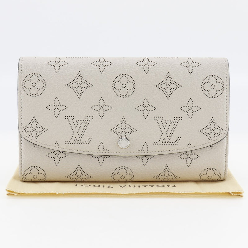 [路易威登]LOUIS VUITTON Portefeiulle・虹膜长钱包M60177会标mahina ivoir off white tn4135邮票快照按钮portefeiulle iris女士a级