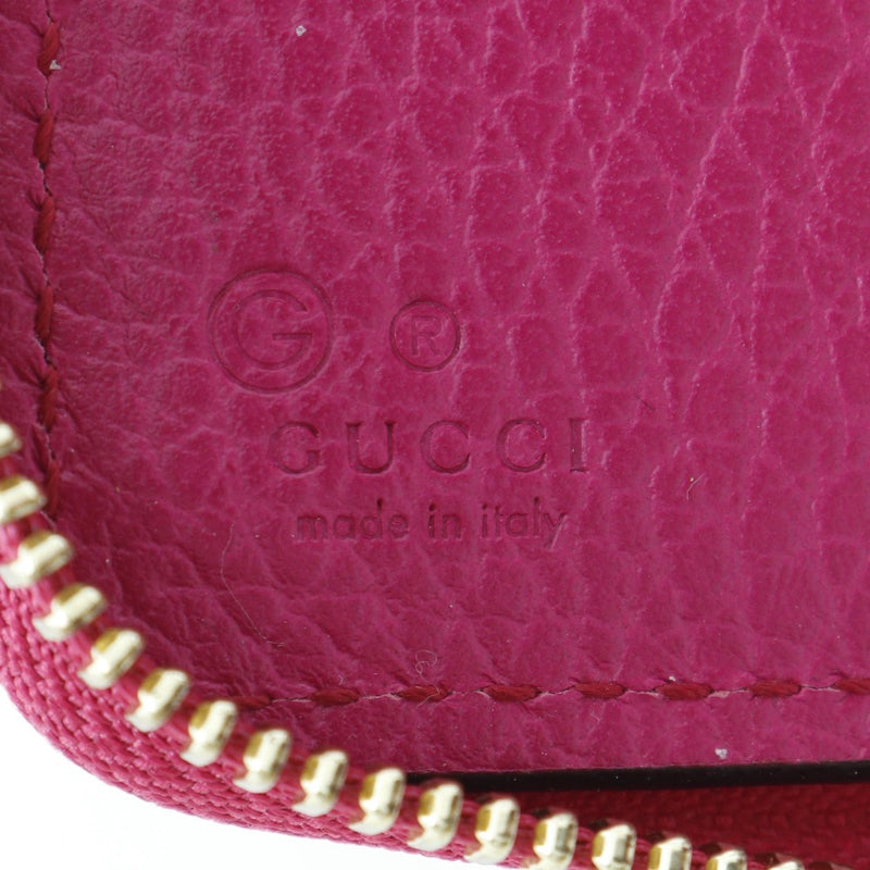 [Gucci] Gucci redonda zip billet 420113 pantorrilla con cremallera de ternero alrededor de damas a-rank