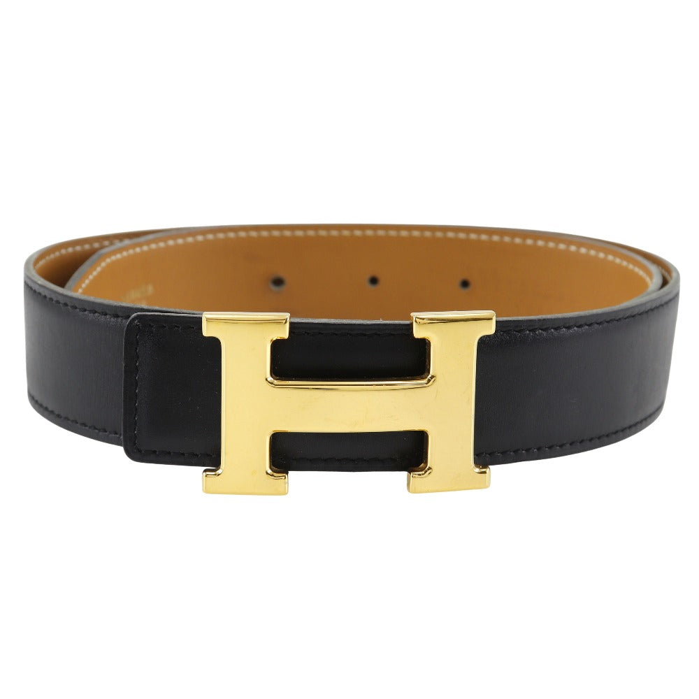 HERMES】エルメス Ｈベルト ベルト コンスタンス リバーシブル ボックスカーフ 黒/ゴールド金具 □A刻印 H belt レディース –  KYOTO NISHIKINO