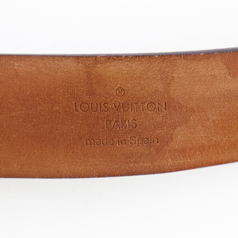 [Louis Vuitton]LOUIS VUITTON
 Ceinture・ Care belt 
 M6800 monogram canvas Brown LB1002 engraved CEINTURE CARRE Men's B-Rank