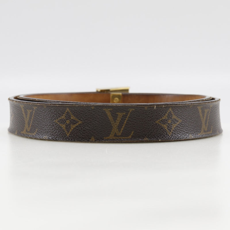 【LOUIS VUITTON】ルイ・ヴィトン
 サンチュール・キャレ ベルト
 M6800 モノグラムキャンバス 茶 LB1002刻印 ceinture Carre メンズB-ランク