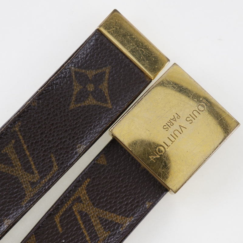 【LOUIS VUITTON】ルイ・ヴィトン
 サンチュール・キャレ ベルト
 M6800 モノグラムキャンバス 茶 LB1002刻印 ceinture Carre メンズB-ランク