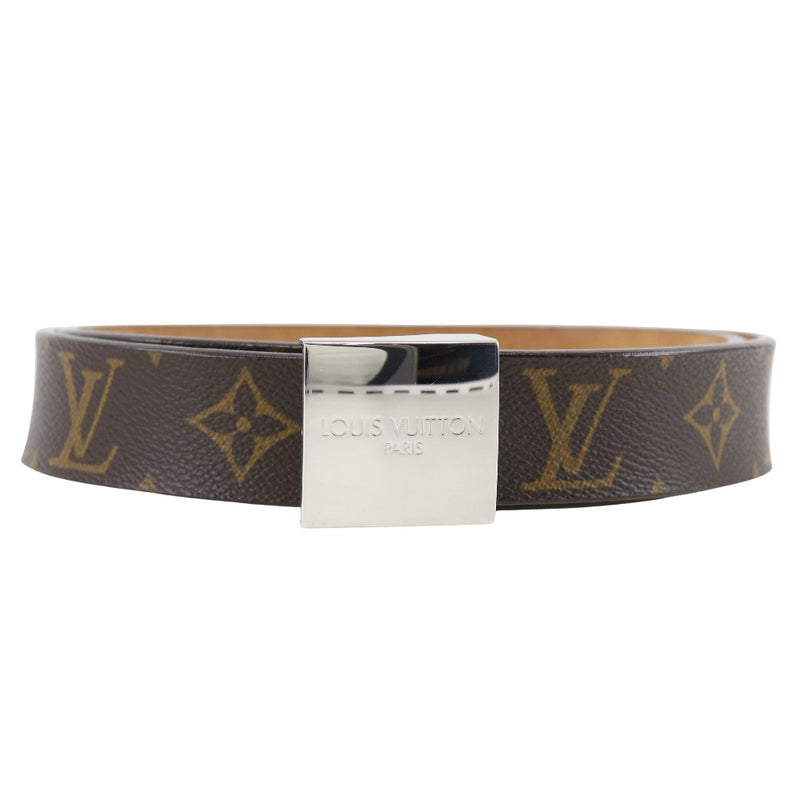 【LOUIS VUITTON】ルイ・ヴィトン
 サンチュール・キャレ ベルト
 M6801 モノグラムキャンバス 茶 LB0044刻印 ceinture Carre メンズ