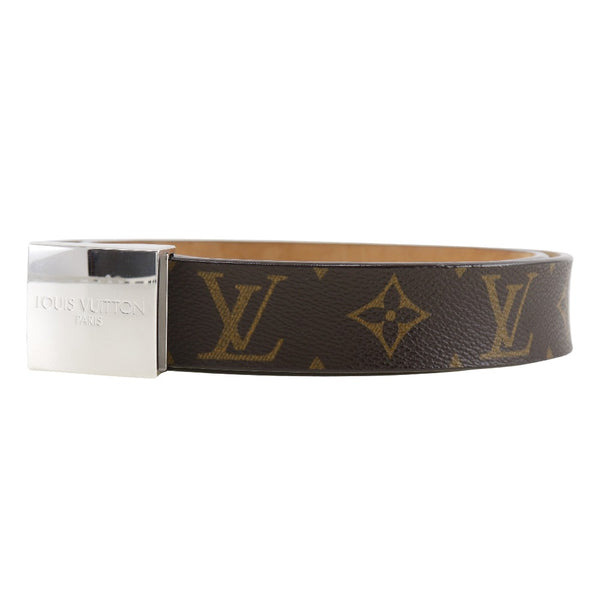 【LOUIS VUITTON】ルイ・ヴィトン
 サンチュール・キャレ ベルト
 M6801 モノグラムキャンバス 茶 LB0044刻印 ceinture Carre メンズ