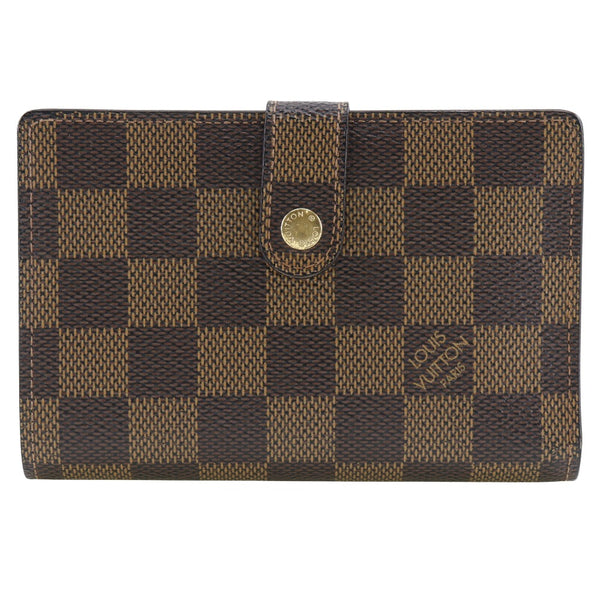 [Louis Vuitton]LOUIS VUITTON
 Porto Monet Vienois bi -billetera 
 Gamaguchi N61664 Dami Cambus Tea MI0026 Botón Snap grabado Porto Monet Wienois Damas A-Rank