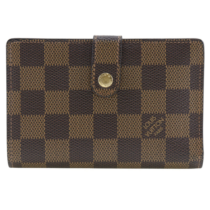 [Louis Vuitton] Louis Vuitton 
 Porto Monet Vienois Bi-Rold Portefeuille 
 Gamaguchi N61664 Dami Cambus Tea MI0026 Bouton SNAP gravé Porto Monet Wienois Ladies A-Rank