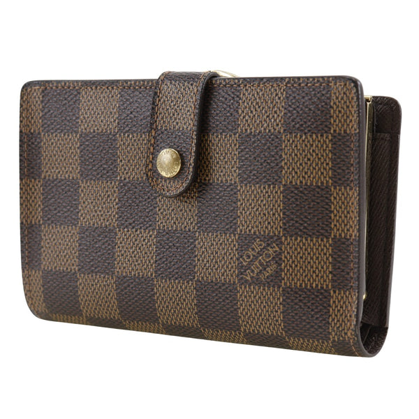 [Louis Vuitton]LOUIS VUITTON
 Porto Monet Vienois bi -billetera 
 Gamaguchi N61664 Dami Cambus Tea MI0026 Botón Snap grabado Porto Monet Wienois Damas A-Rank