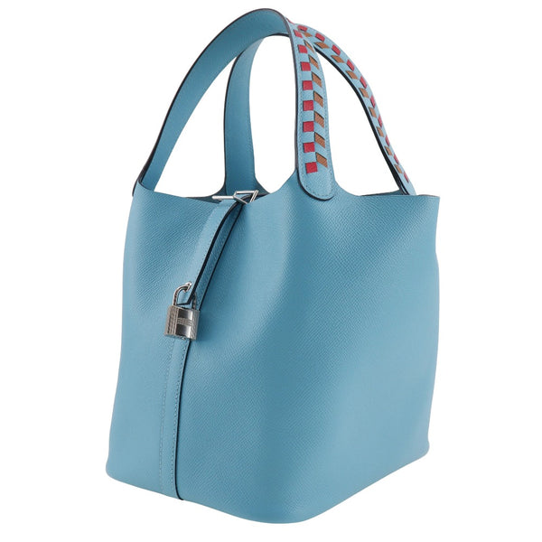 [Hermès] Hermès 
 Sac à main Picotan Lock MM 
 Torseage vo epson bleu clair d-ceinture à courroie ceinture piccotine Lockmm dames un rang